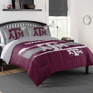 Northwest Maroon and Gray Comforter Set Twin XL